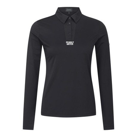 여성 로고 칼라 냉감 긴팔 티셔츠