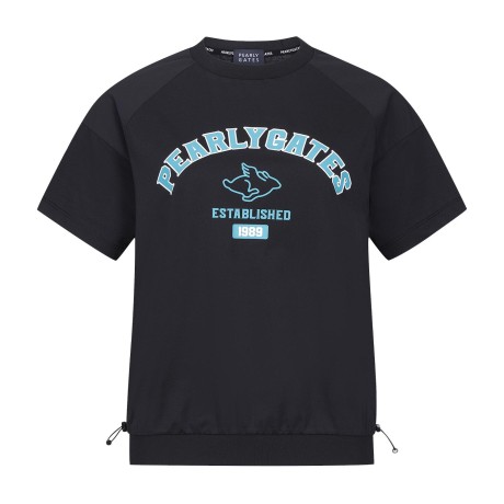 여성 로고 스트링 반팔 티셔츠