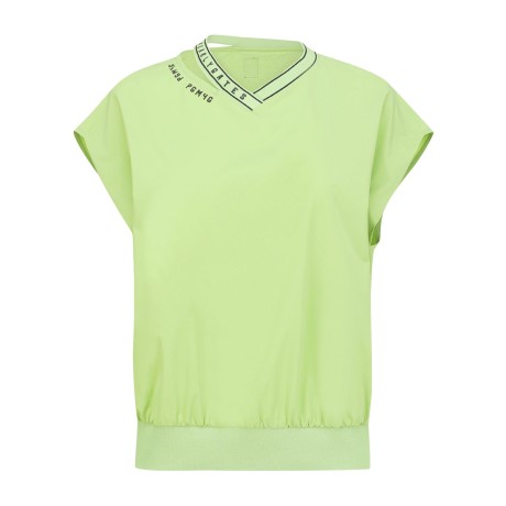 [냉감]여성 로고 스트랩 V넥 슬리브리스 탑