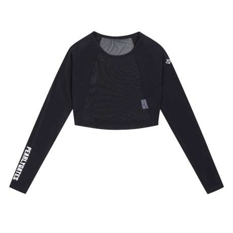 여성 로고 프린트 쿨링 크롭탑