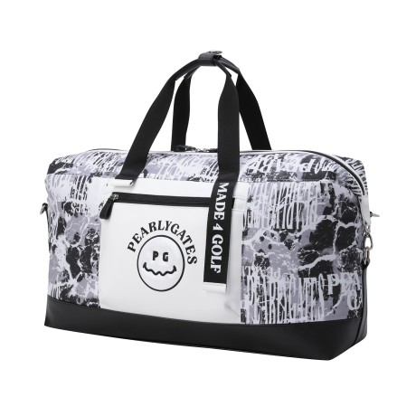 여성 스마일 패턴 보스턴백