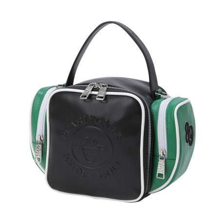 여성 스마일 컬러 포켓 토트백