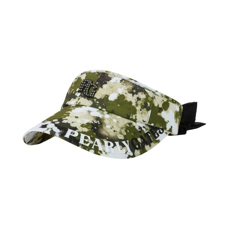 여성 핫핏스 로고 리본 와이드 썬바이저