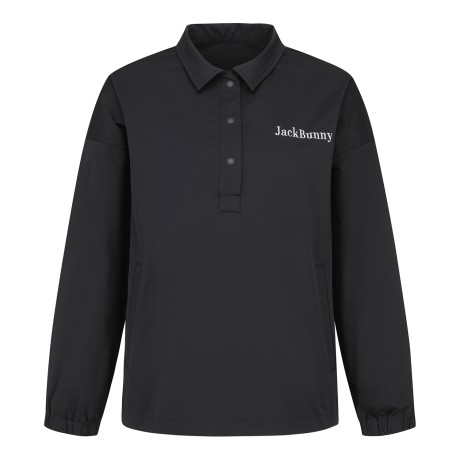 [가격 인하] 여성 잭바니 컬러 레터링 셔츠형 풀오버 바람막이