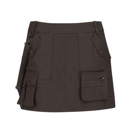 [가격인하] 여성 카라비너 스트랩 큐롯 스커트