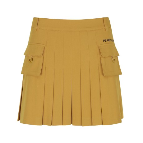 여성 플리츠 카고 밴딩 큐롯 스커트
