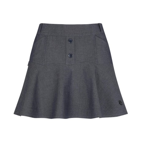 [가격인하] 여성 페이크 버튼 티어드 플레어 큐롯 스커트