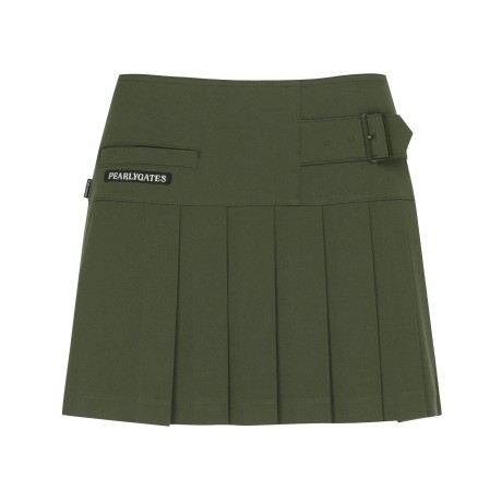 여성 사이드 버클 플리츠 큐롯 스커트