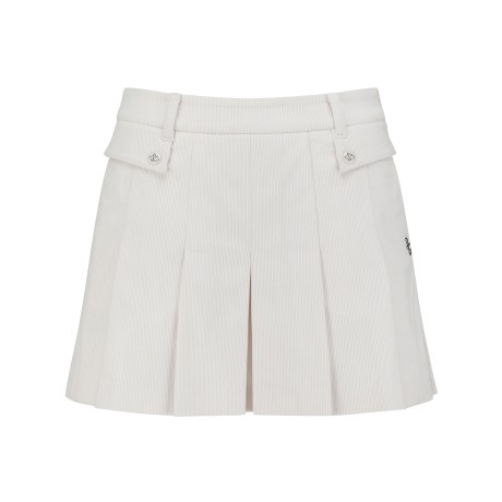 여성 코듀로이 플리츠 큐롯 스커트
