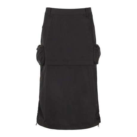 여성 레이어드 백 밴딩 큐롯 롱 스커트