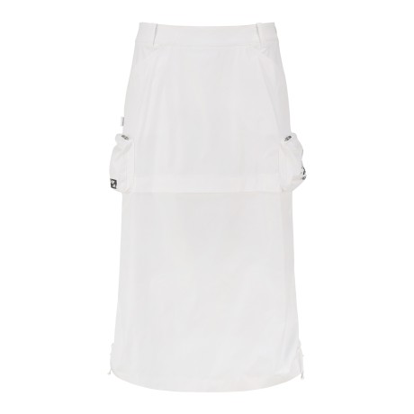 여성 레이어드 백 밴딩 큐롯 롱 스커트