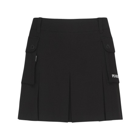 여성 플리츠 버튼 플랩 포켓 큐롯 스커트