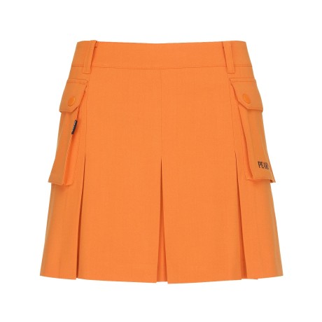 여성 플리츠 버튼 플랩 포켓 큐롯 스커트