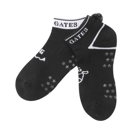 [가격 인하] 여성 폼폼이 포인트 단목 양말