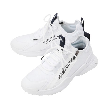 여성 지퍼 로고 논스파이크 골프화