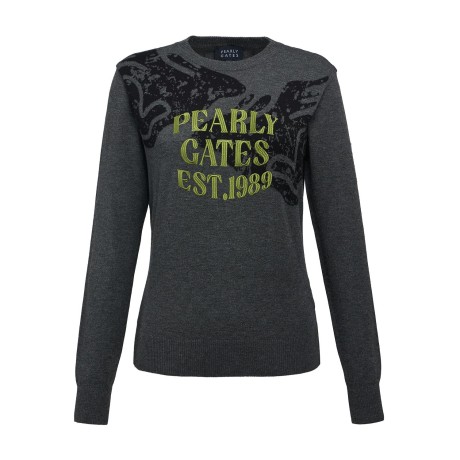 [가격 인하] 여성 레이온 아트웍 풀오버 니트