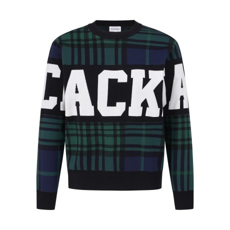 [가격 인하] 여성 잭바니 글렌체크 니트