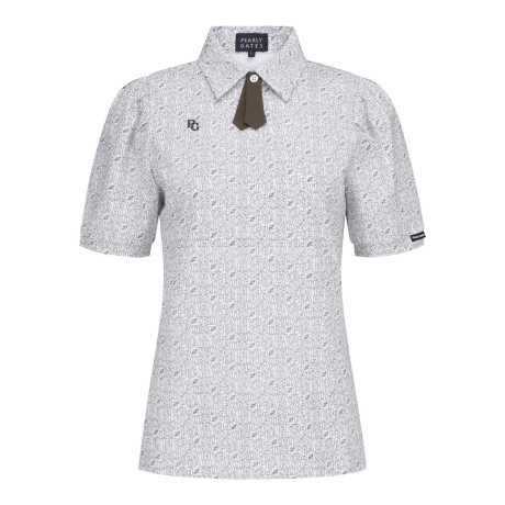 여성 소프트 스트레치 칼라 반팔 티셔츠