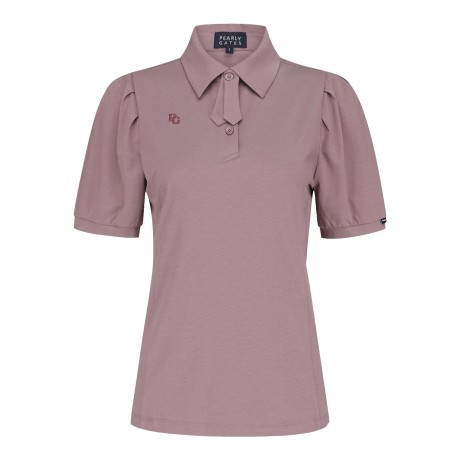 여성 소프트 스트레치 칼라 반팔 티셔츠