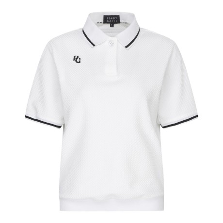 [가격인하] 여성 허니비 와플 칼라 반팔 링거 티셔츠