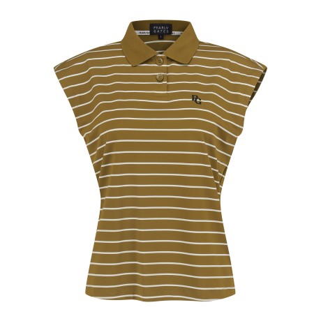 [가격 인하] 여성 스마일 스트라이프 슬리브리스 탑