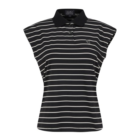 [가격 인하] 여성 스마일 스트라이프 슬리브리스 탑