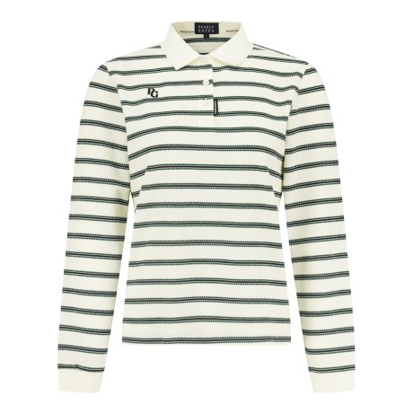 [가격인하] 여성 로고 스트라이프 칼라 티셔츠