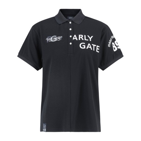 여성 언발 우븐 믹스 프린팅 칼라 티셔츠