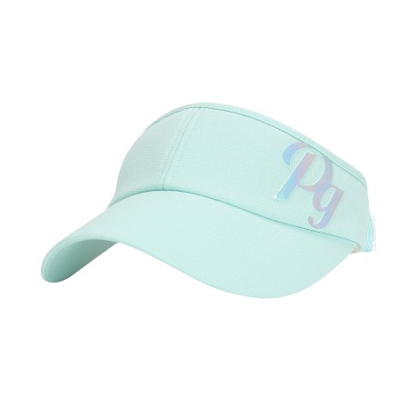 여성 러버 로고 리본 썬바이저