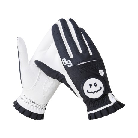 여성 스마일&플로럴 벨크로 양손 장갑