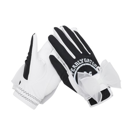 여성 더블 리본 스마일 양손 장갑