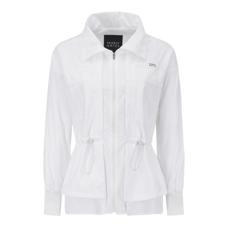 여성 메쉬 안감 스트링 롱 점퍼