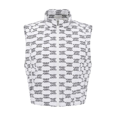 여성 구스다운 크롭 집업 베스트