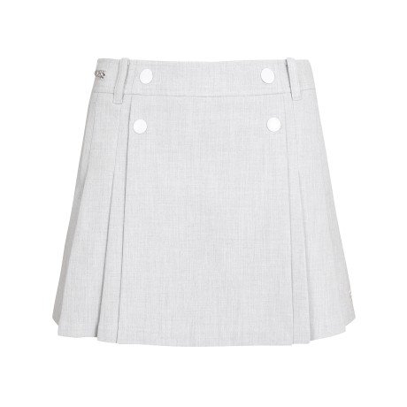 여성 사이드 지퍼 레이어 큐롯 스커트