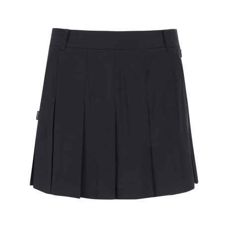 여성 백 밴딩 플리츠 큐롯 스커트