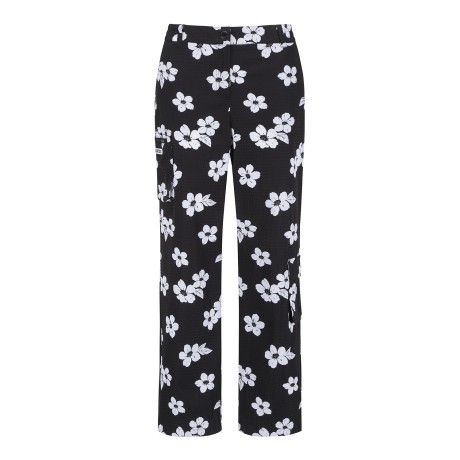 여성 시어서커 카고 포켓 루즈핏 팬츠