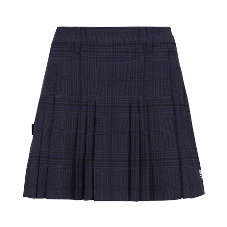 여성 멀티 체크 플리츠 스커트