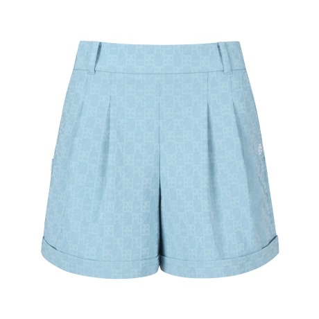 여성 로고 패턴 롤업 쇼츠