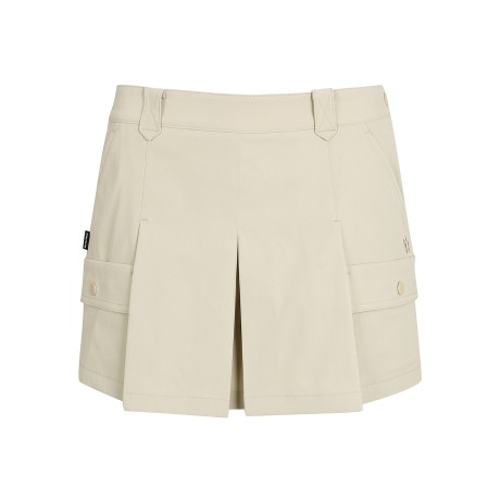여성 카고 포켓 플리츠 블록 큐롯 스커트