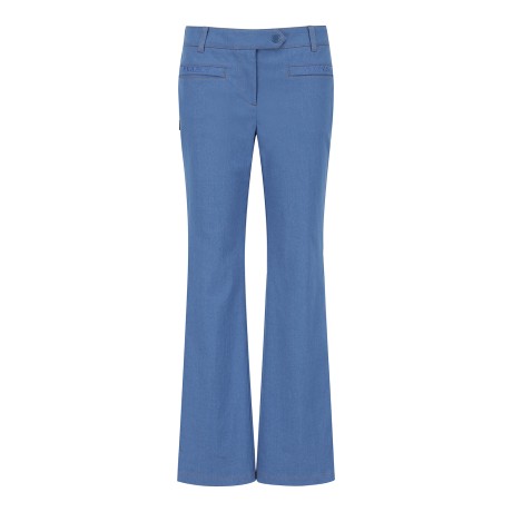 여성 스티치 세미 부츠컷 데님 팬츠