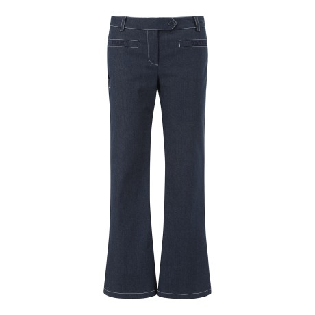 여성 스티치 세미 부츠컷 데님 팬츠