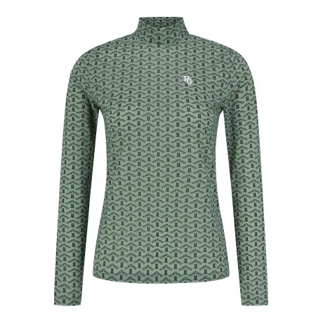 여성 모크넥 냉감 긴팔 티셔츠