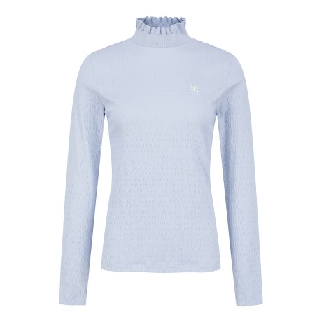 여성 스모킹 프로넥 긴팔 티셔츠