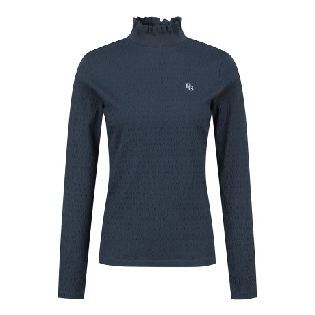 여성 스모킹 프로넥 긴팔 티셔츠