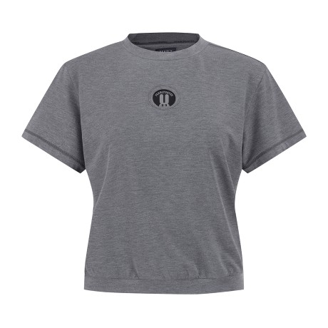 여성 배색 바니 홀 반팔 티셔츠