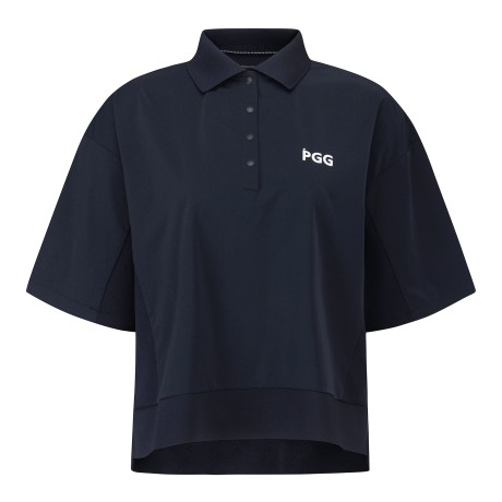 여성 PGG 니트 블록 티셔츠