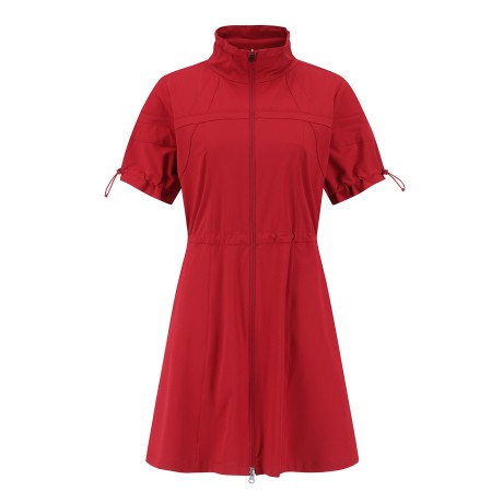 여성 스트링 집업 반팔 원피스