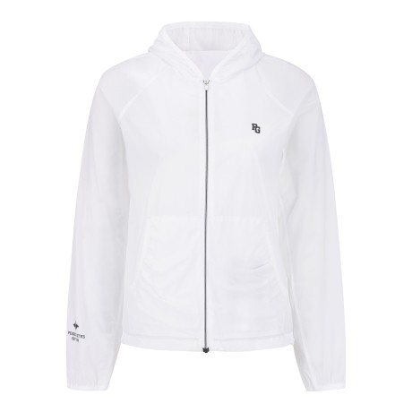 여성 로고 솔리드 시어 점퍼