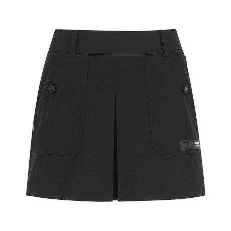 여성 백 스마일 프린팅 인버티드 큐롯 스커트