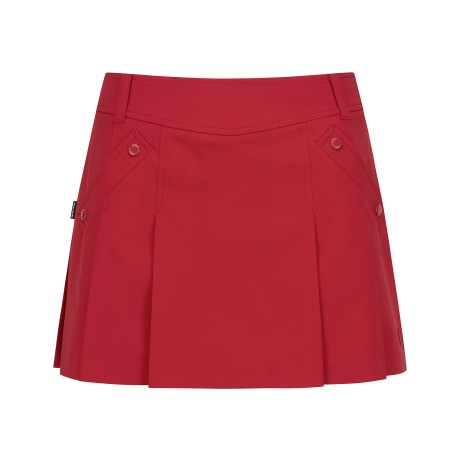 여성 솔리드 플리츠 큐롯 스커트